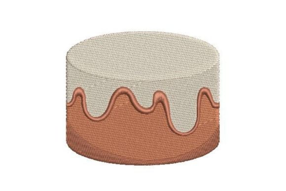 Cake Mockup Embroidery Design