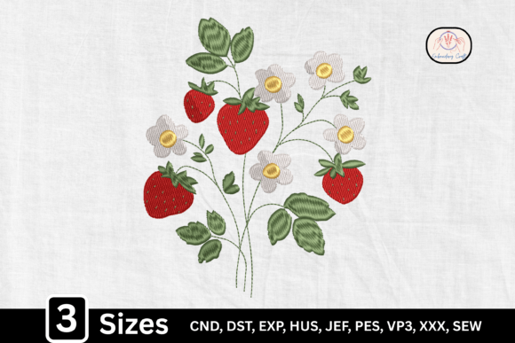 Cottagecore Floral Strawberry
