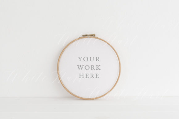 Embroidery Hoop Mockup - 18cm - 7