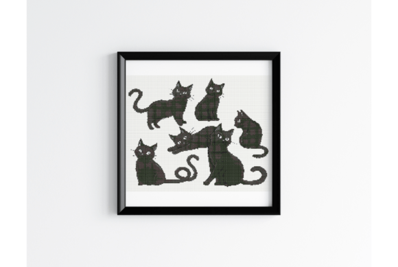 Funny Cats Cross Stitch Pattern